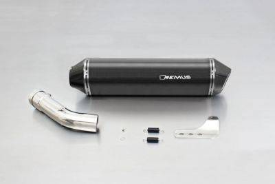 REMUS HEXACONE, slip on, Carbon, inkl. CH Genehmigung, 54 mm